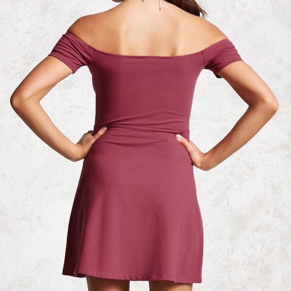 NEW F21 Mauve Dress - Picture 2 of 3
